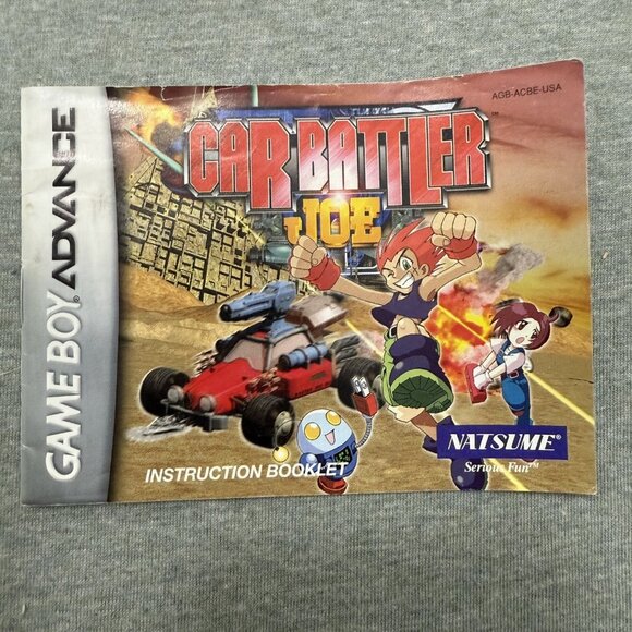 Car Battler Joe Nintendo Game Boy Advance Instruction Manual Booklet ONLY - Picture 1 of 2